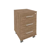 Тумба мобильная с центральным замком First KTM-1 (дуб Табак)